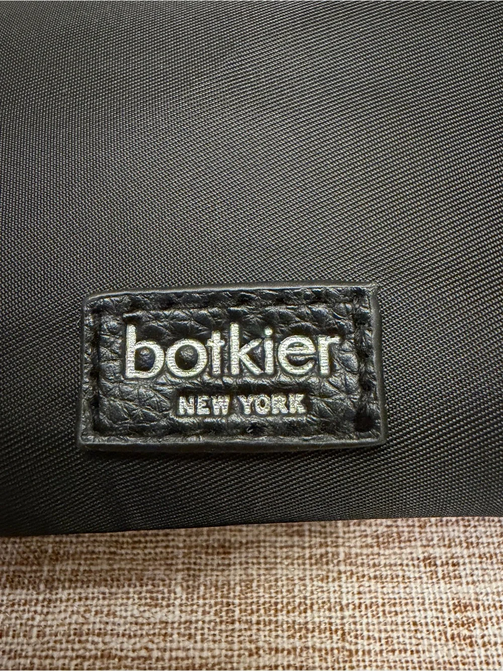 Botkier New York Black Backpack NWOT Nylon Faux Leather Flap Bag